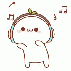 Gato animado adorable bailando y escuchando música V.2: Gifs animados